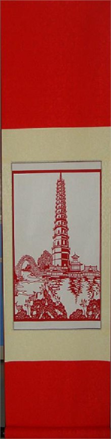 供应风景画剪纸